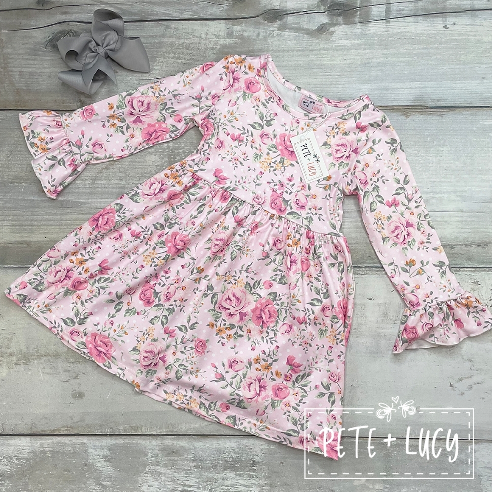 Pink Floral Dress